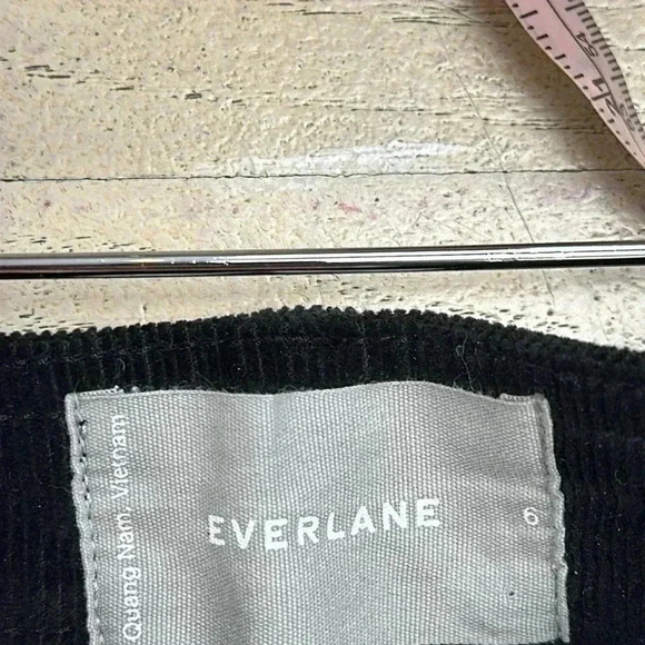 EVERLANE The Sailor Pant in Corduroy Black Size Size 6 - Picture 4 of 8